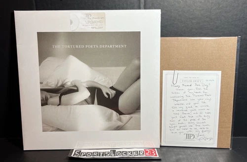 Taylor Swift - The Tortured Poets Department White Vinyl w/ RSD Note Letter Card