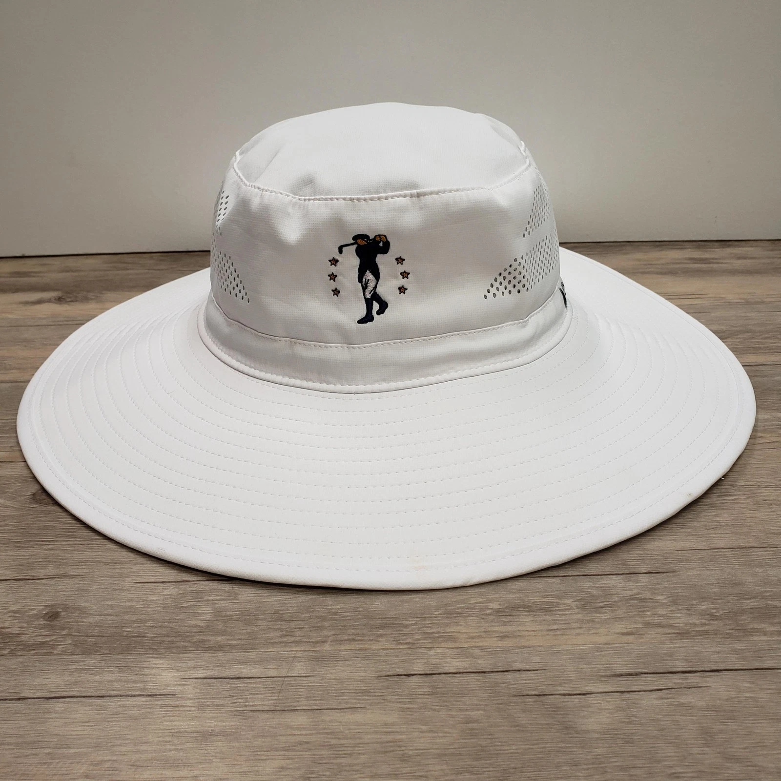 Callaway Hat Bucket Mens One Size White Boonie Wide Brim Outdoor Sun Golf