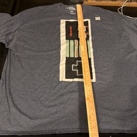 NES Controller Nintendo Video Games Men's Blue T-Shirt - Size 4xl