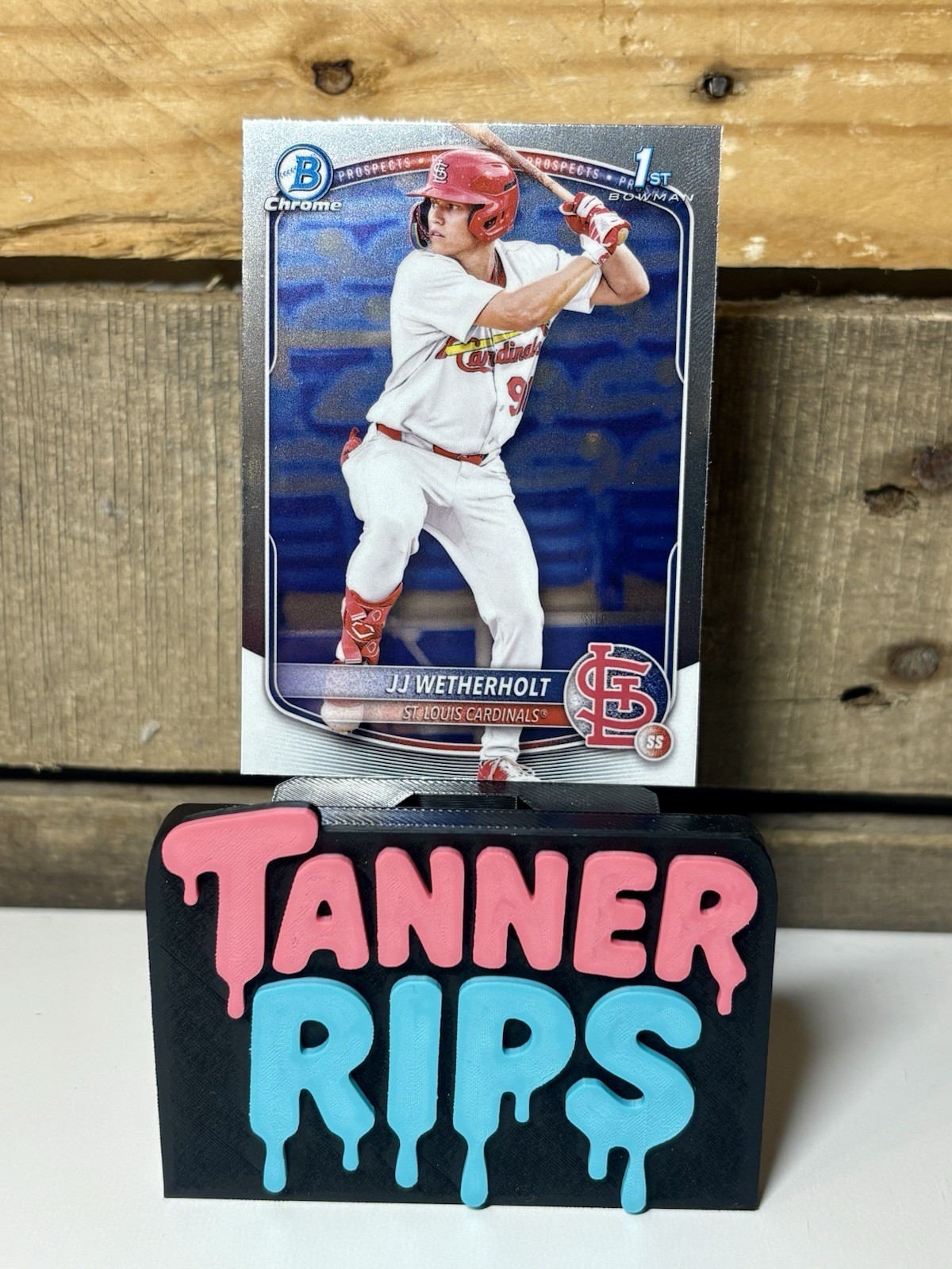 JJ Wetherholt - 2025 1st Bowman Chrome Prospects #BCP-22 (RC) Cardinals