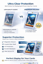 35pt Magnetic Card Holder Toploader Case Protector for Sports Gaming Card