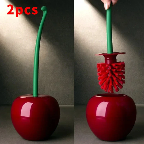 Two Toilet Brushes, Toilet Holders, Bathroom Accessories, Creative and Cute Cher - Picture 8 of 14