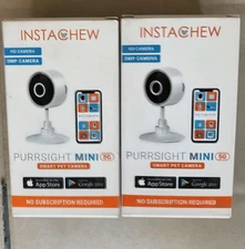 Instachew Purrsight Mini 5G Smart Pet Camera HD 3MP           *Lot of 2 cameras