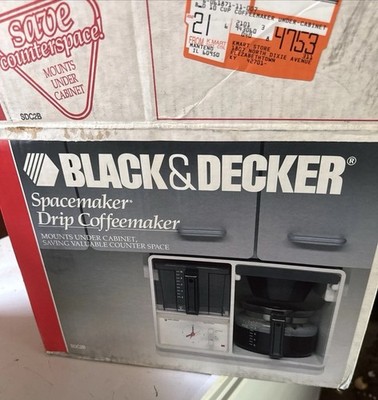 *NEW* Black & Decker Spacemaker Under Cabinet Auto Drip Coffee Maker SDC2B 1996