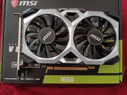 MSI GeForce GTX 1650 VENTUS XS 4G OC GDDR6 Scheda video in ottime condizioni