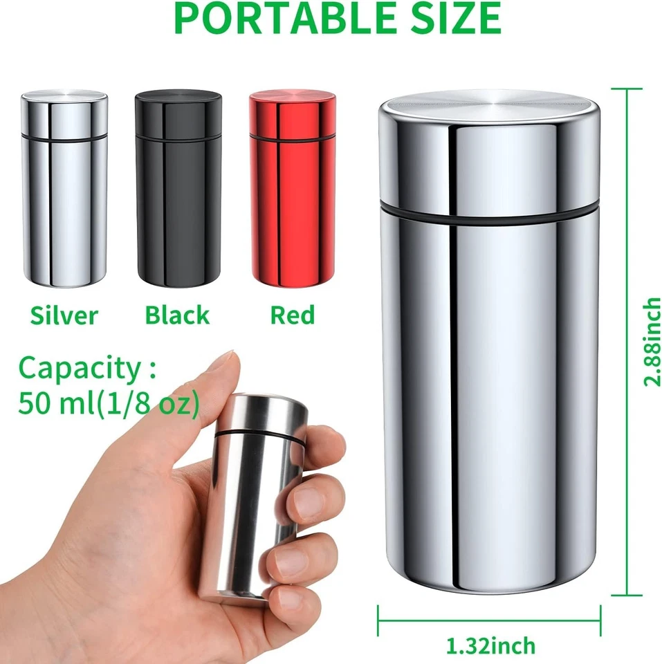 Portable Aluminum Storage Jar 3-Pack,Airtight Smell Proof Container, Metal Water - Image 4 of 4