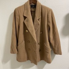 Vintage Kristen Blake Women's Tan wool blazer Coat