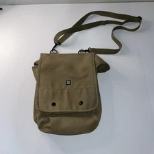 Rothco Canvas Military Style Satchel Messenger Bag Leather Buckles Snap Buttons