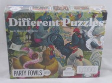 NEW Party Fowls Different Puzzles 1000 Piece Puzzle Made in USA Chickens
