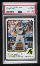 2022 Topps Heritage High Number CJ Abrams #501 PSA 10 GEM MT 0c6