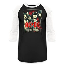 AC/DC Logo And Band Highway To Hell Album Unisex Baseball T-Shirt