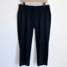 Ann Taylor LOFT Modern Stretch Black Office Cropped Marisa Ankle Pants NWT