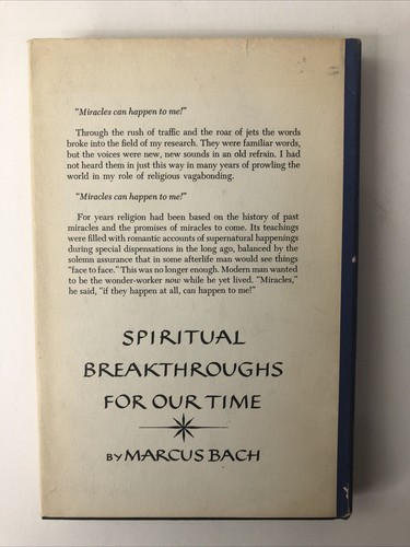 Spiritual Breakthroughs For Our Time 1965 by Marcus Bach Hardcover book VTG - Picture 2 of 12