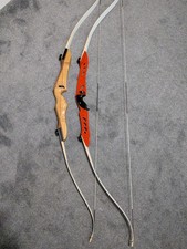 Beginner Recurve Bow Set 68" 20lb – 2 Risers, Limbs, String & Bag Archery Kit