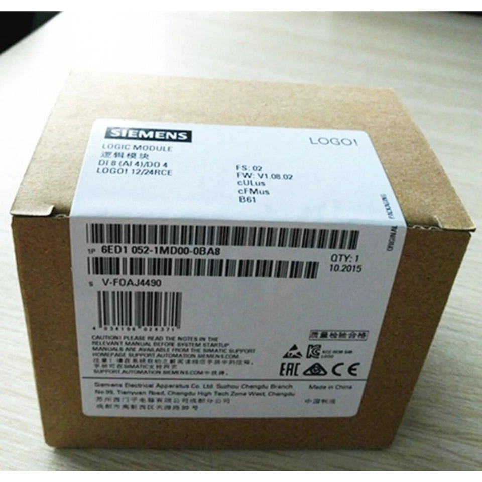 New Siemens 6ED1052-1MD00-0BA8 6ED10521MD000BA8 LOGO 12/24RCE logic module - Image 2 of 2