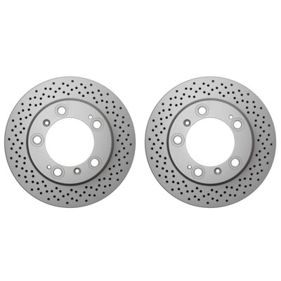 Hella Rear 299mm Brake Rotors Kit For Porsche Boxster Cayman S