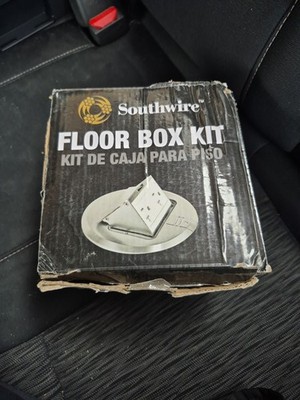 Southwire FBCVSS-TRWR-KIT Round Pop-Up Floor Box-Brushed Stainless Finish