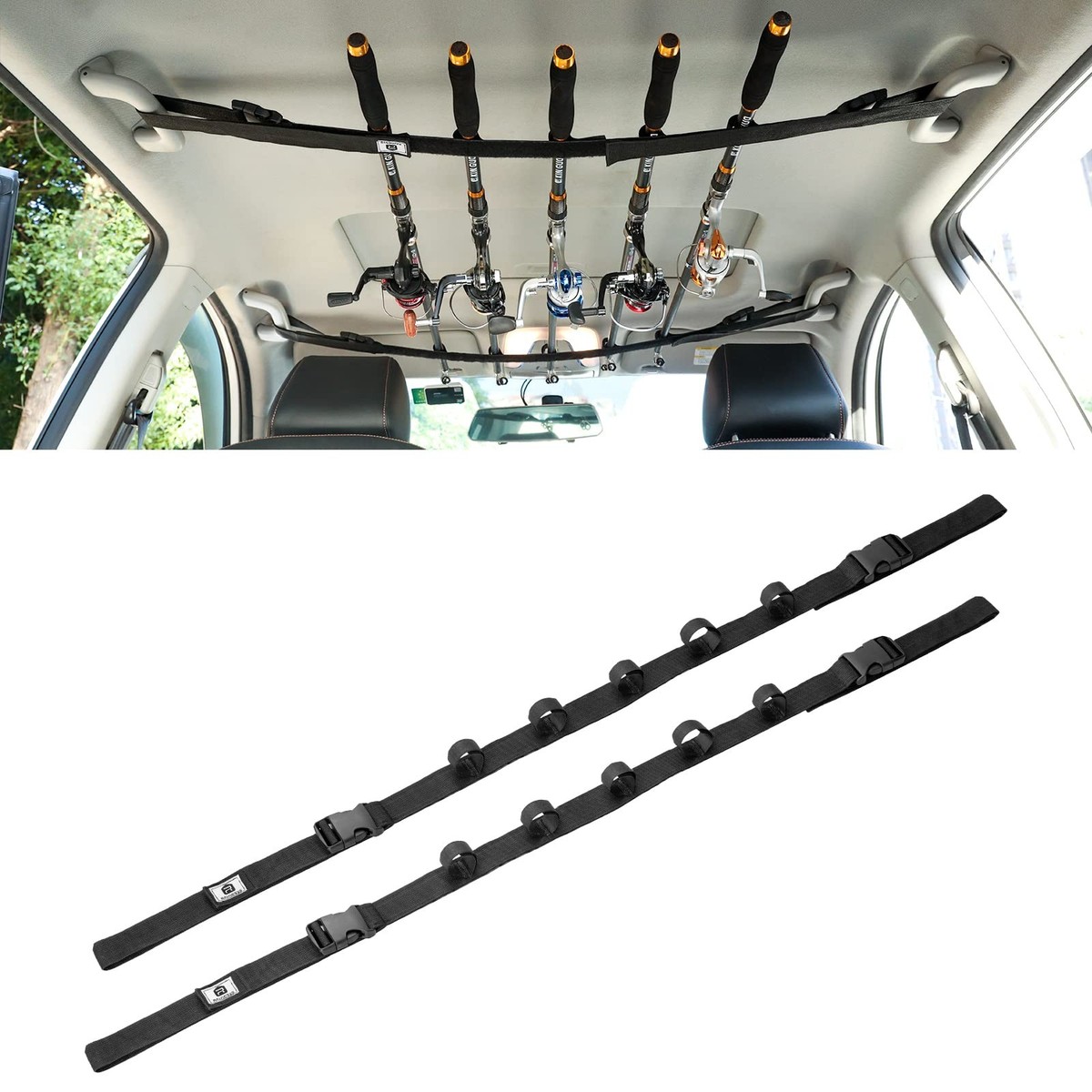 are car fishing rod holders illegal Vehicle Fishing Rod Holder, Car Fishing Pole Roof Rack Inside, 5 Rod  Capacity