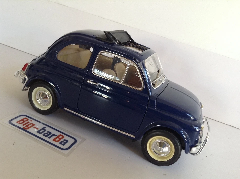 🔥Lot vintage🚗 BBURAGO FIAT 500 1/16 🔥✨STREPITOSA ✨ - Immagine 3 di 4