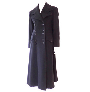slim fit dress slacks Fitted and Flared Coat with Pleated Back in Blue and Pink main image 1