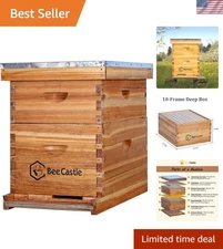 10-Frame Complete Beeswax Beehive Starter Kit - Superior Insulation and Design