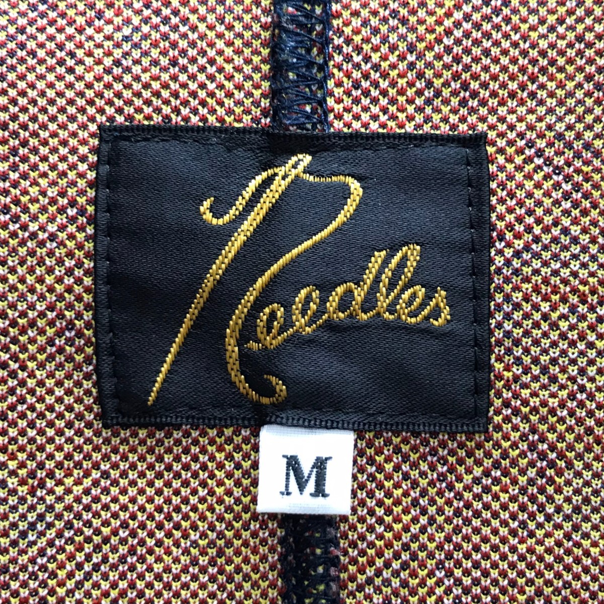 Needles Allover pattern tailored jacket Gray x Or… - image 7