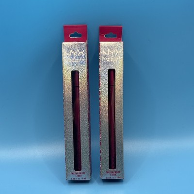 2x NYX Professional Makeup Diamonds & Ice Please Limited Ed Epic Ink Liner Black