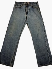 Levi  s 505 Jeans Men  s 33x30 Blue Denim Regular Fit Straight Leg Made in Mexico