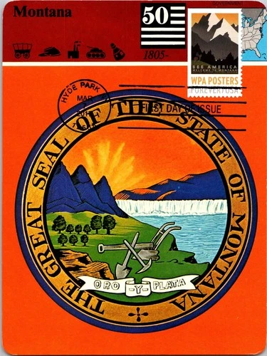 Dr Jim Stamps Maximum Card Wpa Posters Montana Forever Fdc