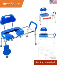 Heavy Duty Shower Chair with Safety Belt, Easy Assembly