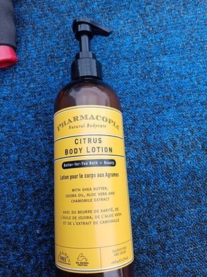 Pharmacopia Citrus Body Lotion Hydrating Natural Moisturizer With Aromatherapy