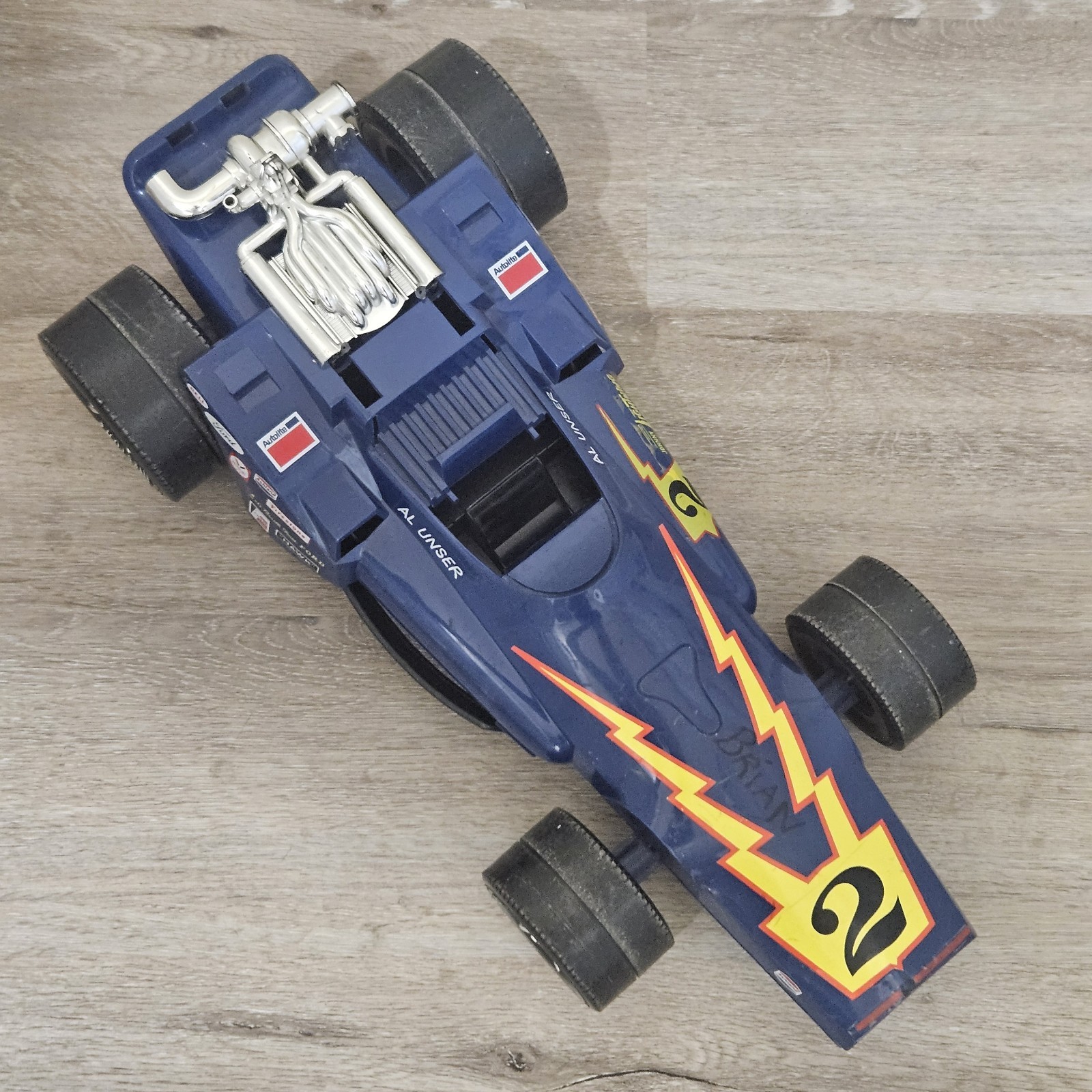 1970 Topper Johnny Lightning Al Unser Race Car Carry Case Re