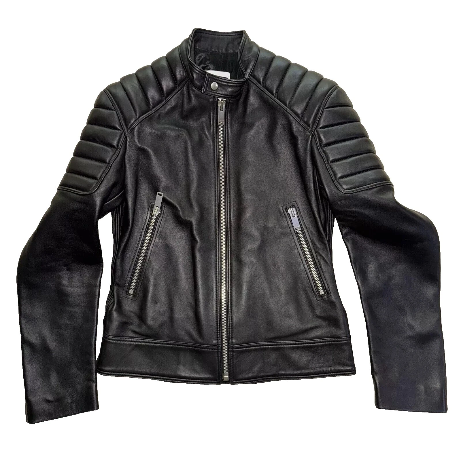 Chaqueta de moto Sandro Negro abrigos, chaquetas y chalecos para hombres