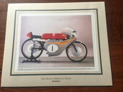HONDA HERITAGE SERIES MOTORCYCLE POSTERS.12 IN TOTAL - Bild 3 von 12