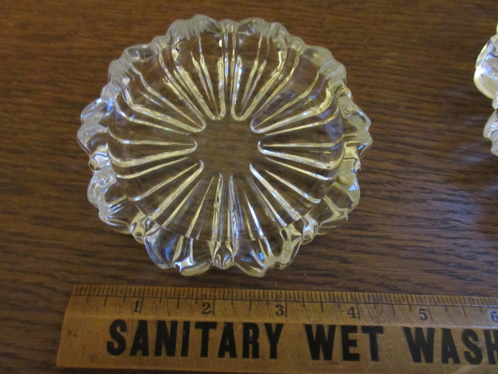 VINTAGE SET OF 3 NESTING CLEAR GLASS ASHTRAYS eBay