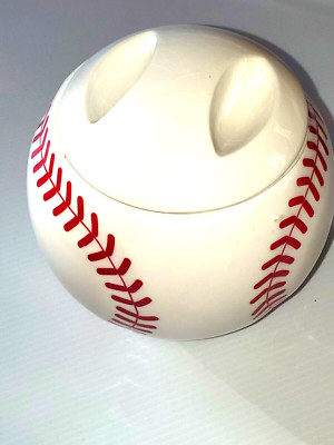 Baseball Galerie Snickers Two Piece Ceramic Candy Cookie Jar