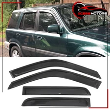 Fits 97-01 Honda CRV Acrylic Window Visors Sun Shade Rain Vent Guard 4Pcs Set