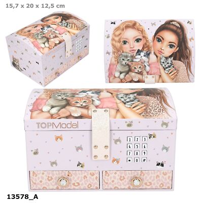 Schmuckkästchen Mädchen mit Code und Sound TOPModel gr. CAT LOVE