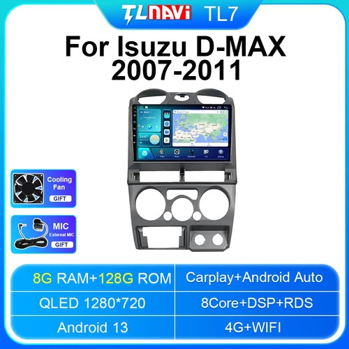 Tulenavi Carplay For Isuzu D-MAX DMAX 2007 -2011 Car Radio Android 13 GPS Player - Picture 30 of 48