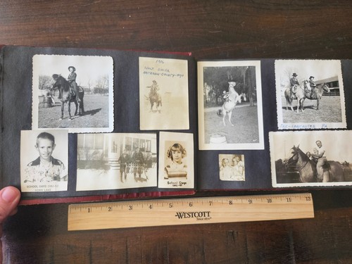 Amazing 1910 to 1950s Wild West Shows, Rodeo, Dude Ranch Photo Album - Picture 6 of 24