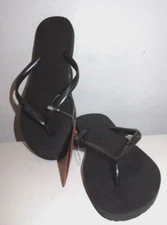 Havaianas Women's Top Flip Flop Sandal - BLACK US 6 W EU 35/36