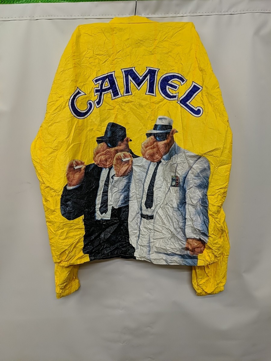 Vintage Camel Cigarettes Windbreaker Jacket Tyvek 90s Joe Camel 