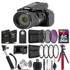 Nikon COOLPIX P950 Digital Camera  Spider Tripod  EXT BAT - 64GB Kit