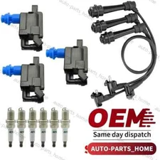 3X Ignition Coil + Wireset + 6X Platinum Spark Plug for Lexus IS300 3.0L UF228