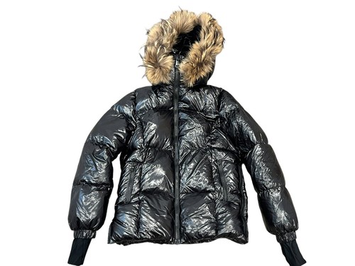 SCOTCH BONNET Explorer Girls 16 Women's XS Puffer Jacket Coat Dk. Brown Fur Trim - Picture 7 of 17