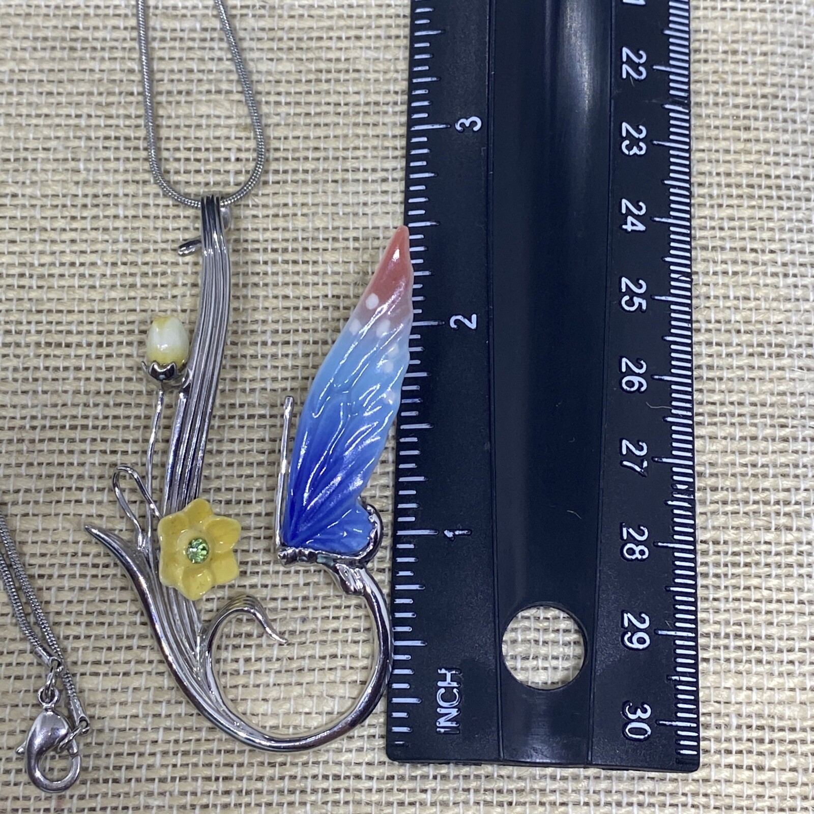 Franz Collection Porcelain Hand Painted Butterfly Daf… Gem