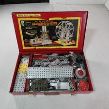 Vintage Gilbert 8.5 Erector Set Metal Giant Ferris Wheel Building Kit Made USA