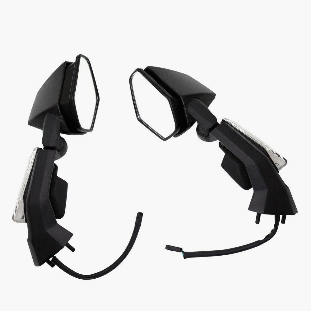 Left Right Mirrors with Turn Signal Light For Kawasaki 2005-2008 2007 Ninja ZX6R