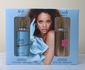 Rihanna Riri Kiss And Crush Fragrance Mist Gift Set 4 2oz Each