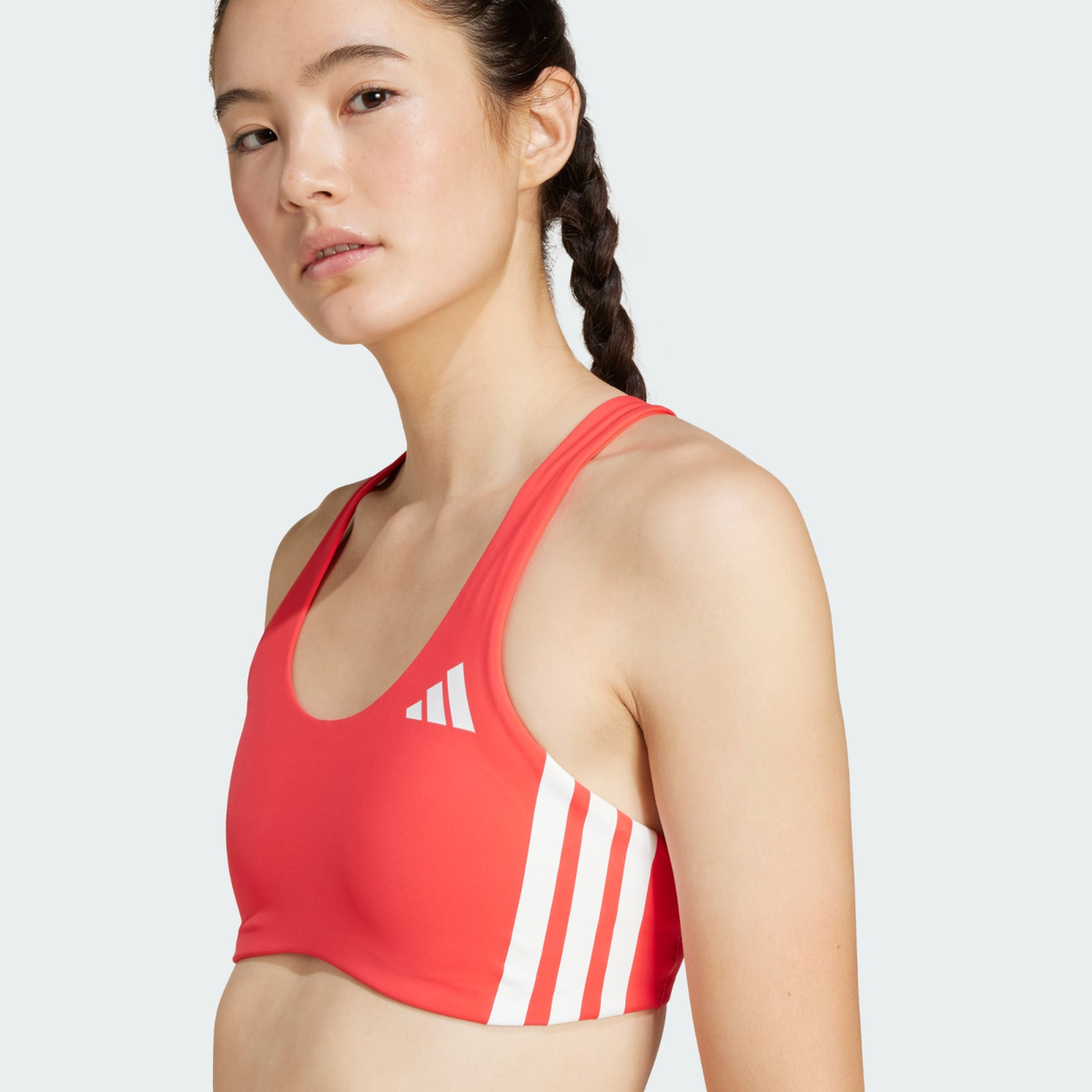 adidas Adizero Run Medium Support Bra Semi Lucid Red JI8047